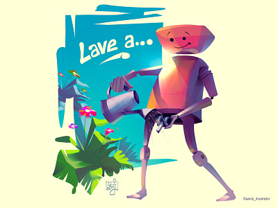 Lave...a awareness character design editorial illustration illustration illustrator