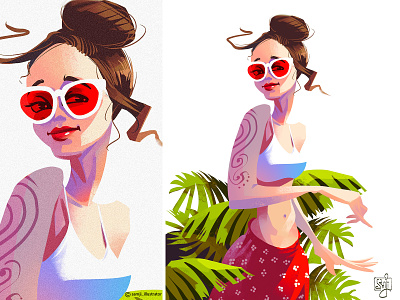Character illustration character design character illustration girl illustration illustrator procreate women