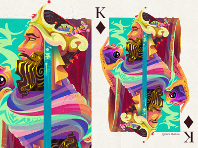 Piñata card design editorial illustration illustration illustrator playing card poker vector illustration