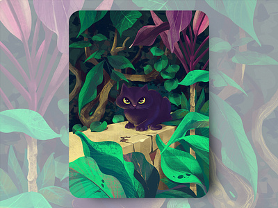 Deadly Predator cat catlovers concept art design editorial art editorial illustration flag design illustration illustrator nature