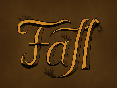 Fall fall graphic design handlettering type typography