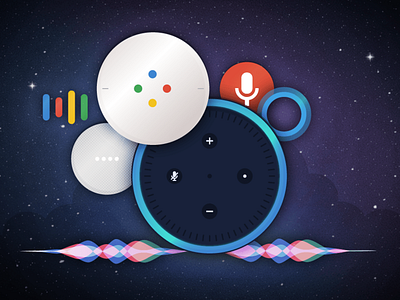 Universe of Voice Search illustration