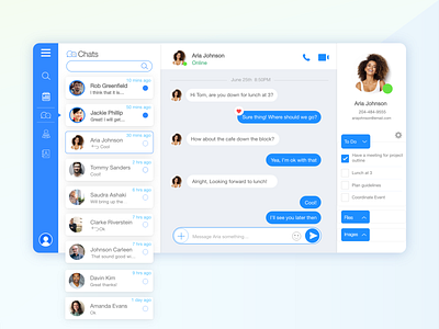 Messaging Desktop App dailyui desktop messaging messenger simple ui