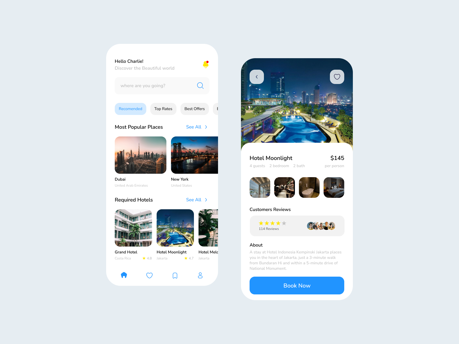 Travel App by Nika Gigauri on Dribbble