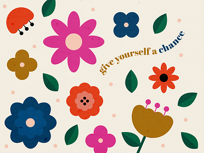 Give Yourself a Chance agencyea chance creativeagency design flowers give illustration wfh