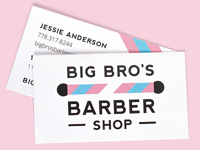 Big Bros Barbershop barbershop branding branding and identity business card design lgbt lgbtq lgbtqia logo logo design queer trans flag transgender