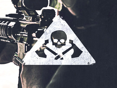 Tactical Logo axe branding identity logo photography skull triangle vintage