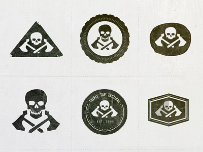 Tactical Logo Alts axe branding identity logo skull tactical