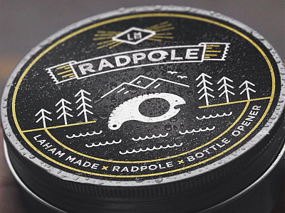 Radpole Label handmade illustration label lahamamde line art packaging product design radpole