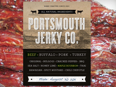 Portsmouth Jerky Co. branding food jerky meat packaging portsmouth
