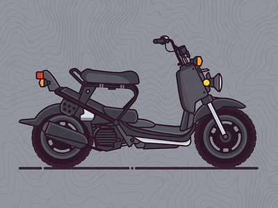 Ruckus Life illustration illustrator moped ruckus scooter vector vintage