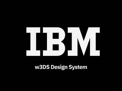 IBM w3DS design design system ibm sketch typography ui