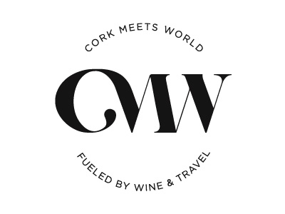 Logo concept for Cork Meets World branding identity lettering letters logo map monogram scratch travel typography wine world