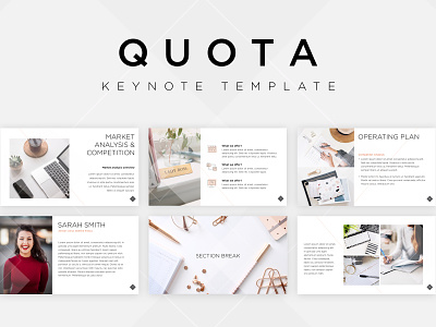 Quota Keynote Template business corporate corporate design design keynote mockup pattern design presentation presentation design presentation template print purchase stock photo template template template builder template design