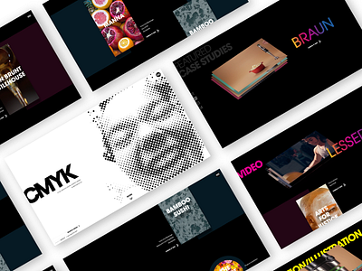 CMYK Redesign animation branding design mobile responsive type typography ui ux web website