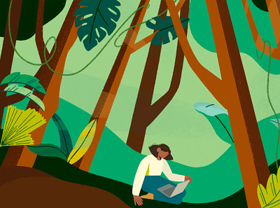Tropical Research Illustration illustration