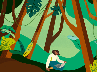 Tropical Research Illustration illustration