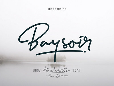 Baysoir Duo Handwritten branding design display font font font design graphic design handlettering illustration logo ornament script font signature font typeface design typeface. lettering typography vector vintage font