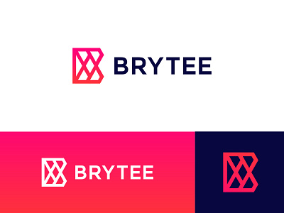 BRYTEE b letter logo branding clean design designer designer logo identity branding lettering logo simple