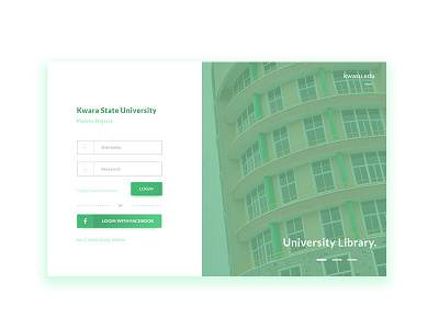 Kwara State University Portal Login Redesign