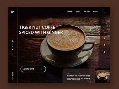 Coffee Landing Page Design beverages branding design food photoshop ui ux