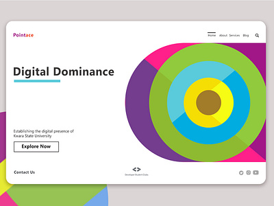 Pointace: landing page