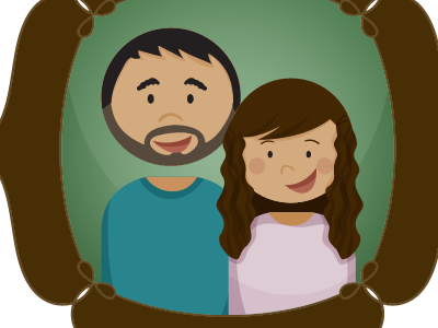 Family Portrait biblestories family illustrator kidministry logos portrait vector