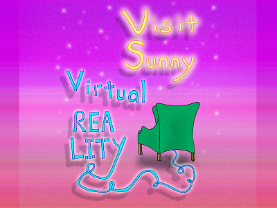 Visit Sunny Virtual Reality adobe photoshop article illustration cover art design illustration illustrator journalism ready player one science fiction technology technology illustration travel virtual reality vr