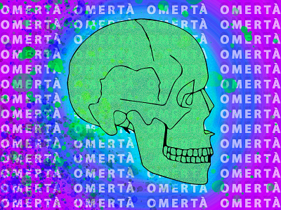 Album Art: Omerta Skull adobe photoshop album cover album design austin texas branding design graphic design illustration illustrator soundcloud vector