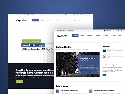 Axension - Powerful Multi-Purpose WordPress Theme blog commerce multi-purpose premium shop template theme woocommerce wordpress
