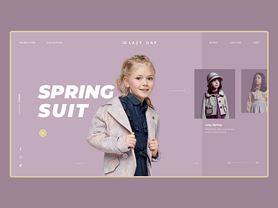 Kids Website Concept Design branding child children cloth clothes shop concept graphic kids ui website