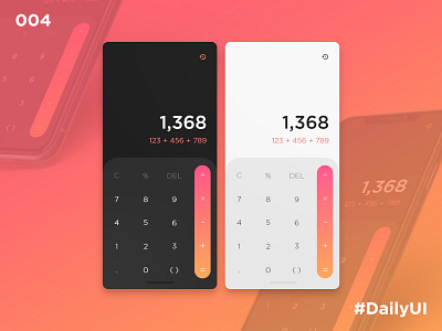 Daily UI 4 - Calculator app calculator calculator ui dailyui dailyuichallenge design ui ux