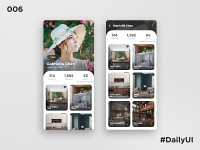 Daily UI 6 - Profile Page app dailyui dailyuichallenge design mobile mobile ui profile profile design profile page ui ux