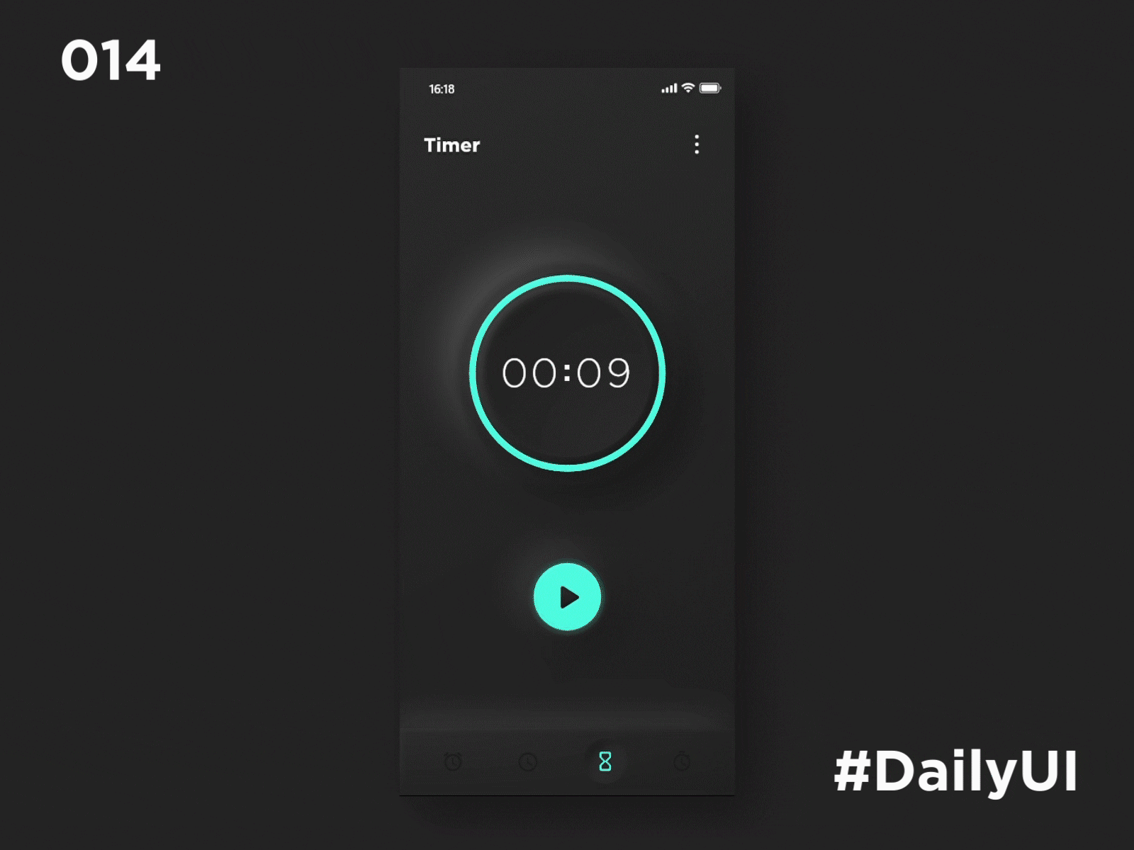 Daily UI 14 - Countdown Timer animated gif app countdown countdown timer dailyui dailyuichallenge design gif mobile ui neumorphic neumorphism ui ux