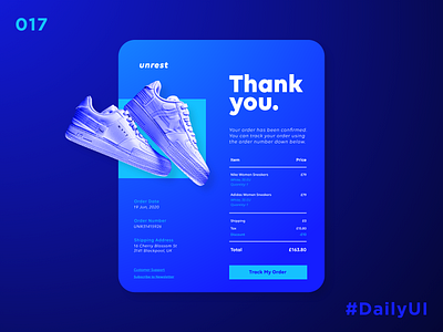 Daily UI 17 - Email Receipt app dailyui dailyuichallenge design email email design email receipt ui ux