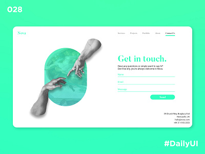 Daily UI 28 - Contact Us app contact contact us dailyui dailyuichallenge design ui ux web website design
