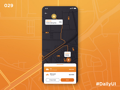 Daily UI 29 - Map app dailyui dailyuichallenge design map mobile ui ui ux vector