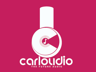 CARLOUDIO auido branding icon illustration logo music typography vector