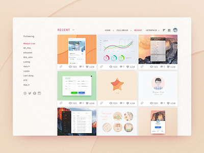 Following Client Concept client concept designer dribbble following inspiration interaction interface ramotion ui ux