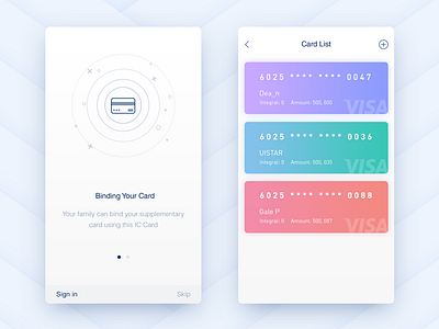 Card apple bank card clean connect demo device inspiration interaction interface ui ux