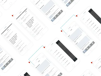 Wirframes for Arab News App app arab drawing dribbble news transition ux wirframes