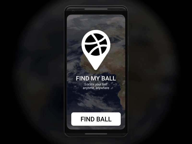 Find My Ball after effects animation app dailyui debut figma illustrator photoshop