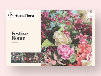 Aura Flora Website after effects branding dailyui design figma ui ux
