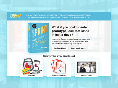 Design Sprint Book Website