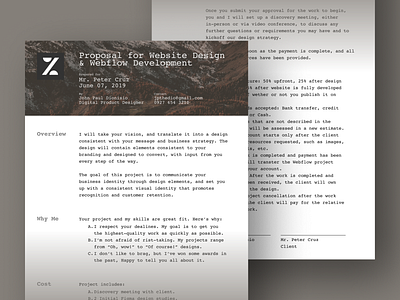 Proposal Template By Jpthedio branding dailyui design figma pdf print proposal ui
