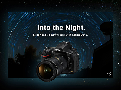 Nikon D810. Camera Website after effects branding camera canon dailyui design mobile nikon photoshop ui ux website