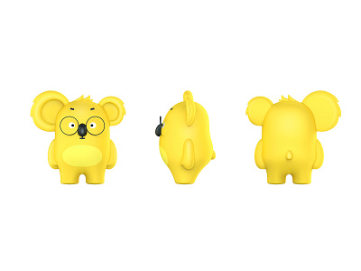 YiQi E-COMMERCE branding e commerce graphic design illustration koala mascot