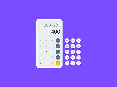 "Calculator" Daily UI Challenge 004/100