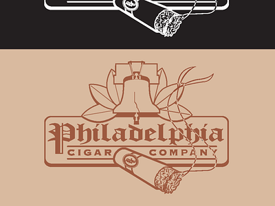 Philadelphia Cigar Co branding design icon logo vector