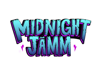 Midnight Jamm design fontgraphic text effect typographic typography vector